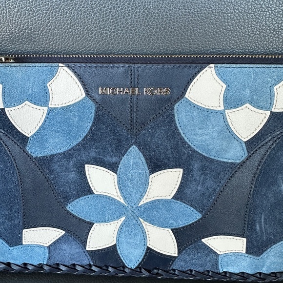 Michael Kors Daniela Floral Patchwork Clutch - Picture 2 of 8